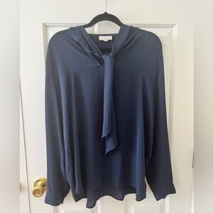 Navy Loft Blouse